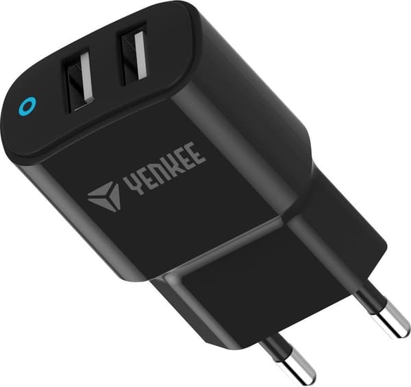 YAC 2024 Dobbelt USB 2.4A Batterioplader YENKEE