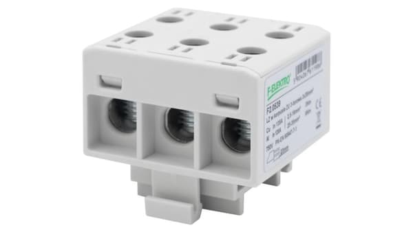 LZ i ZU-hus 3-sporet 3x35mm2 Al/Cu - grå
