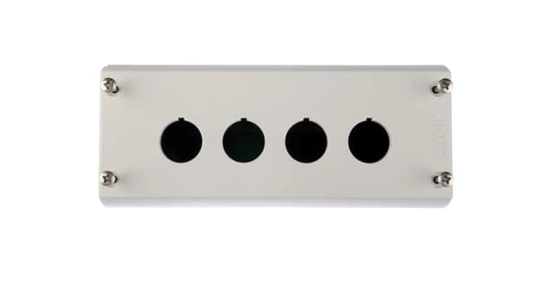 Patruunakotelo 4-reikäinen 22mm harmaa IP67 M22-I4 216539