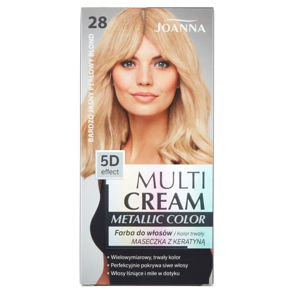 Joanna Multi Cream Color 5D effekt 28 meget lys perleblond