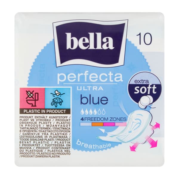 Bella Bella Perfecta Ultra blå 10 stk universal