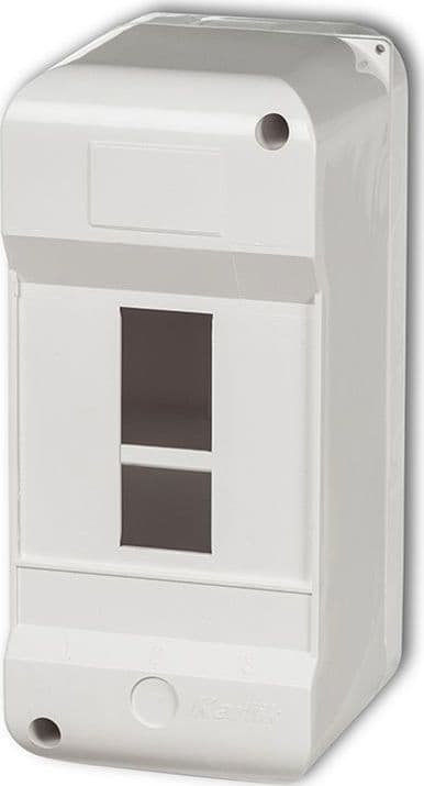 3-modul sikringshus med nul hvid OB-3ZZ