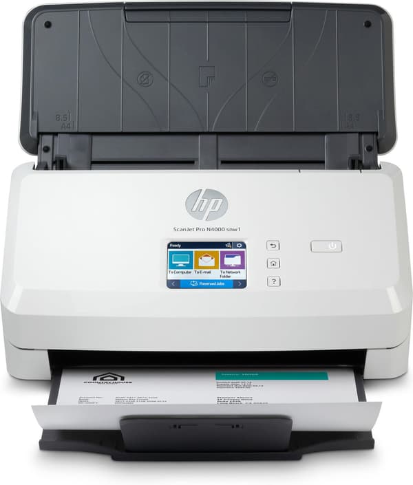 HP Scanjet Pro N4000 Snw1 arkføder-scanner arkføder-scanner 600 x 600 dpi A4 sort, hvid