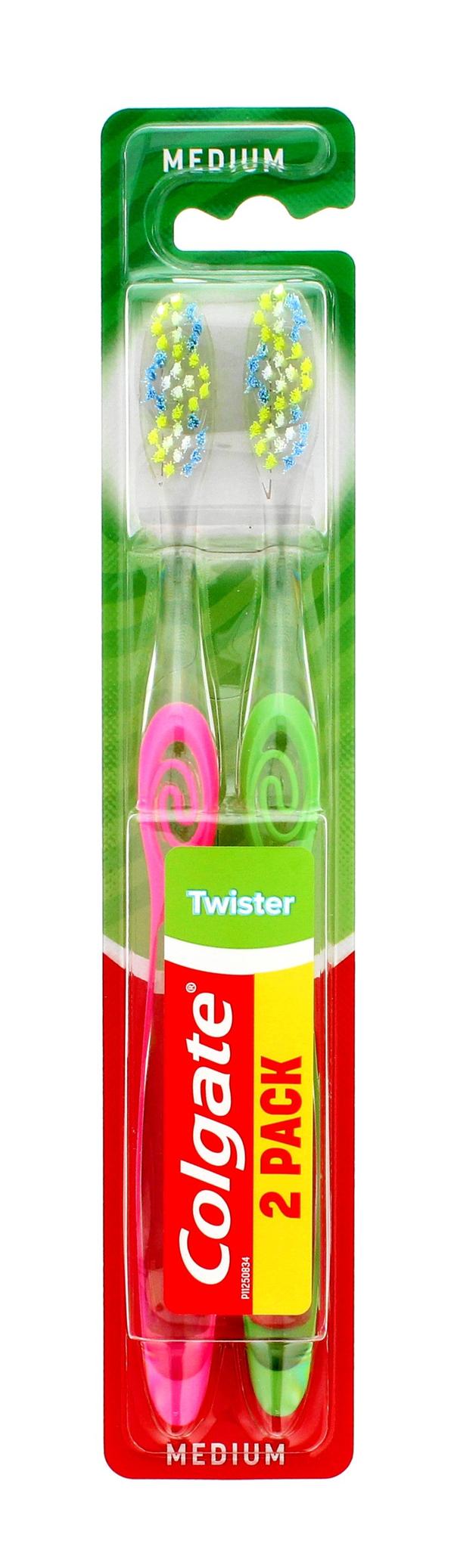 Colgate Hammasharja DUO Twister Medium 2kpl