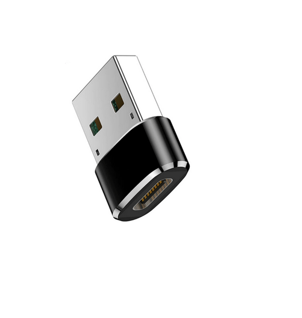 Adapteri USB-C - USB musta pussi