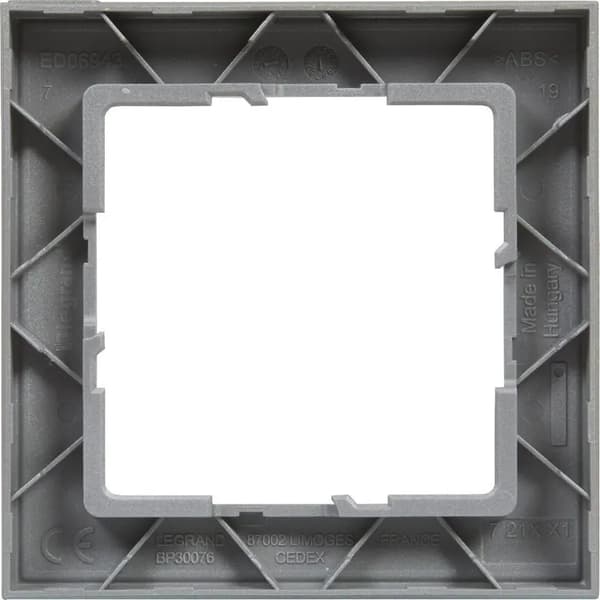 Legrand SUNO Enkeltramme aluminium 721511