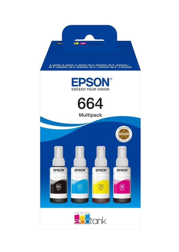 Epson EcoTank 4-farve Multipack T 664 T 6646
