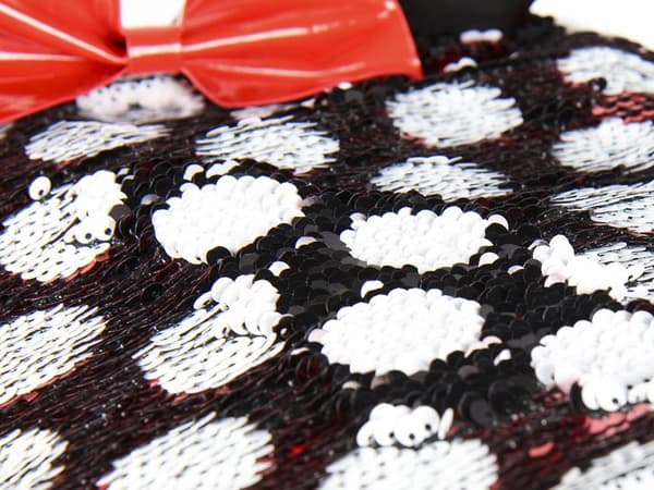 Koululaukku Minnie Mouse Paljetit Punainen Musta