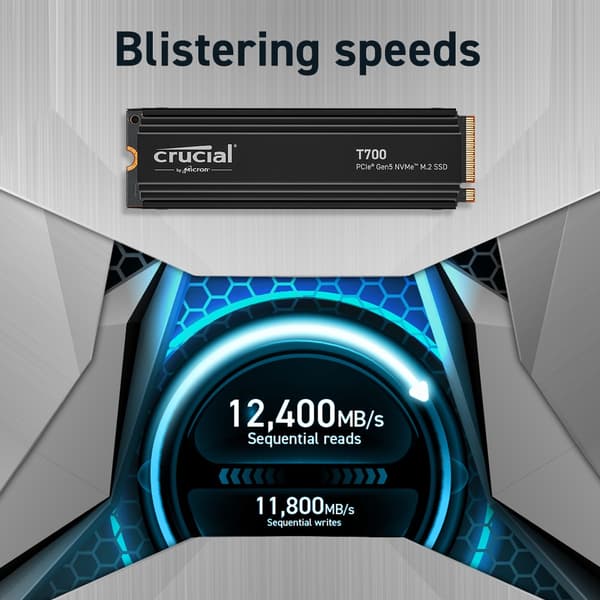 Crucial T700 - SSD - 4 TB - PCI Express 5.0 (NVMe)