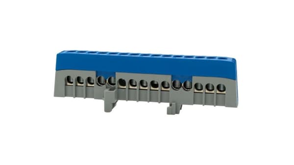 Skyddslist 15-modul ZPI 15x16mm2 IP20 blå