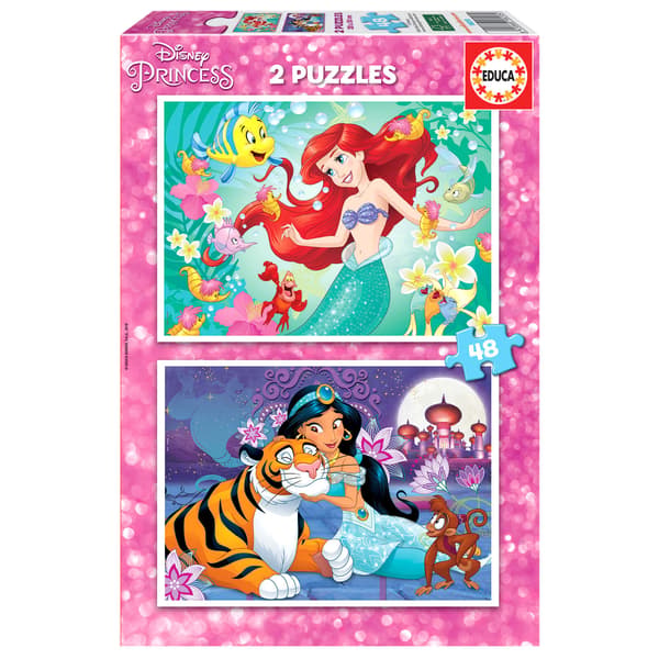 Palapeli 2x48 Aladdin/Pieni merenneito G3