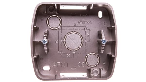 Simon Chord Enkelt Påbygningsboks IP20 Satin APN1/29