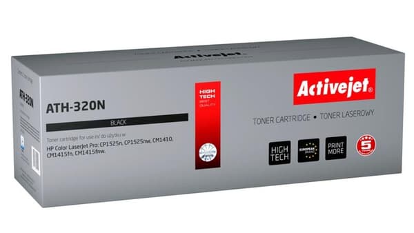 Tonerkassette Activejet ATH-320N Sort Erstatning for 128A (ATH320N)