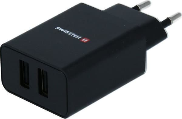 Swissten Batterioplader 2x USB-A 2.1 A (22052000)