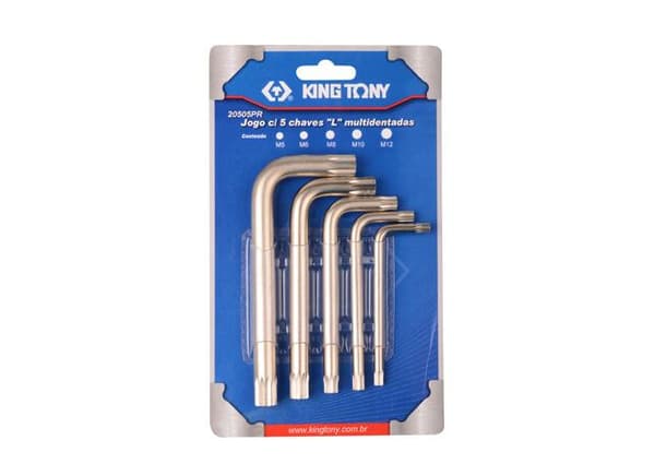 KING TONY SPLINE -AVAINSETTI 5kpl M5-M12