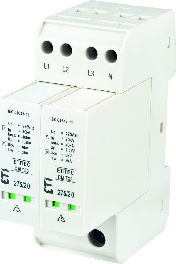 Bake stop (C+D) T2+T3 In 20kA ETITEC CM T23 275/20 4+0 002440652