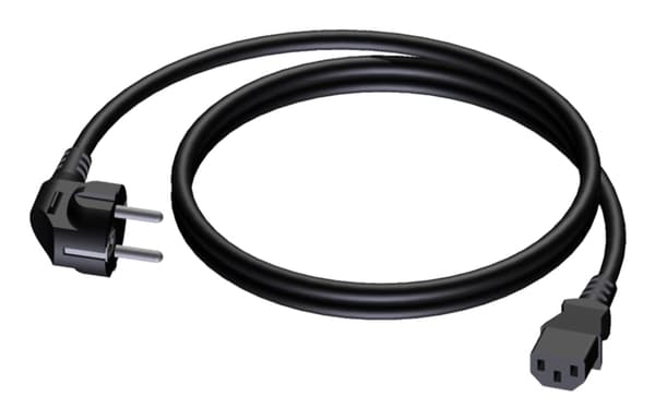PROCAB CAB490/10 Strømkabel - schuko han - euro strøm hun - 3 x 1,5 mm² 10 m