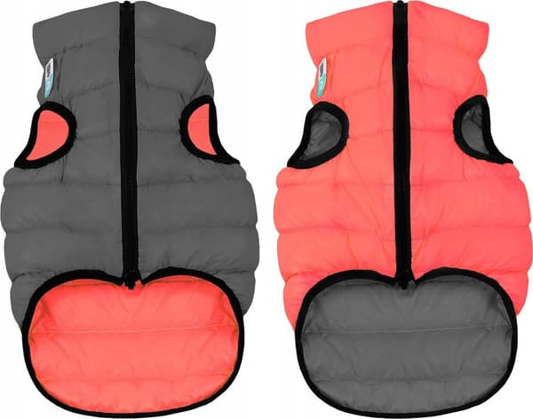 DOGGY L 65 JACKA AIRYVEST DUBBELSIDIG KORALL + GRÅ