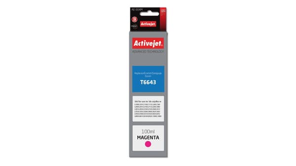 Blækpatron Activejet Ink AE-664M (magenta)