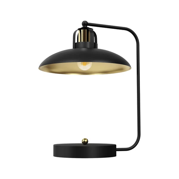 Bordlampe FELIX SORT/GULD 1xE27