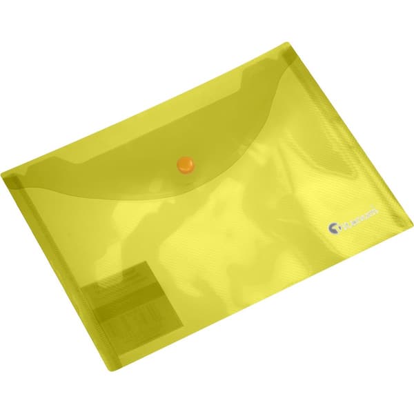Kuvertmapp A5 transparent gul