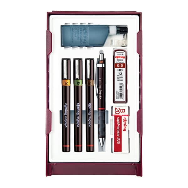 ROTRING isograph college set om 3 st 0.2/0.3/0.5