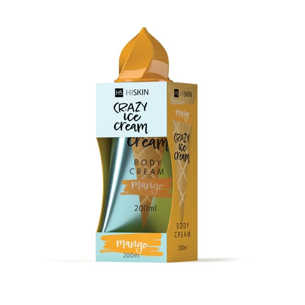 HISKIN Crazy Ice Cream -vartalovoide - Mango 200 ml