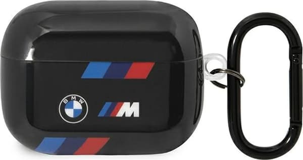 BMW BMAP222SOTK AirPods Pro 2. generation Cover sort/sorte trefarvede striber