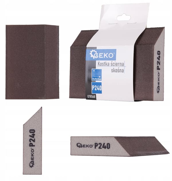 Vinklad fräs 125x90x25mm P240 (250)