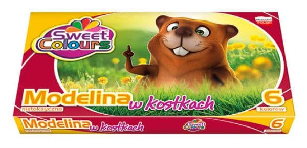 Modelina 6 väriä KOMA-PLAST kuutioissa