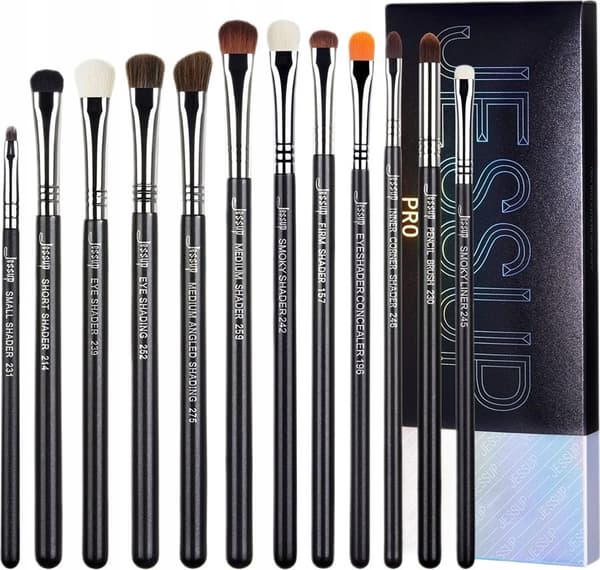 JESSUP_SET Pro Ögonskuggsborstset med tolv sminkborstar T339