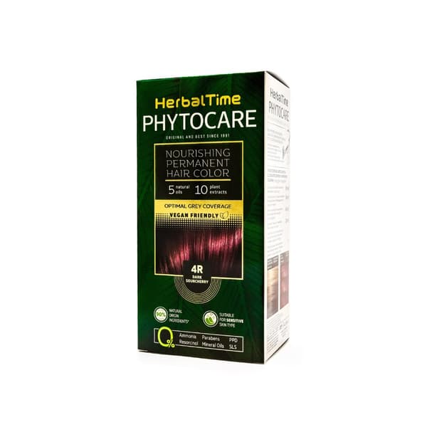 HERBAL TIME Phytocare Luonnollinen hiusväri 4R Tumma hapankirsikka
