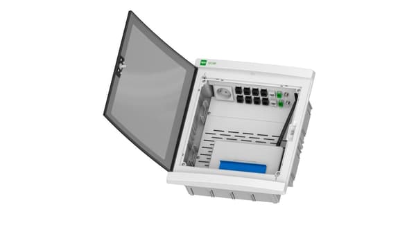 Multimedietavle p/t Elegant RP 2X12 IP40 røgdør 2435-21