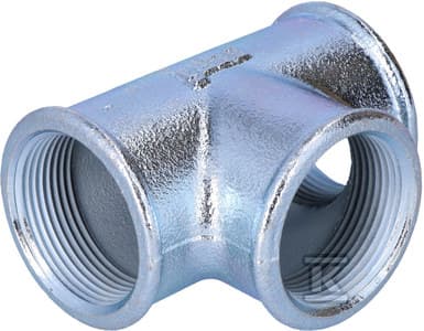 TEE NAKR 6/4 GALVANISERET B1, NR25, NR130