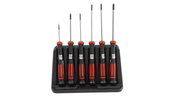 Precisionsborrsats, 6 delar, RS PRO