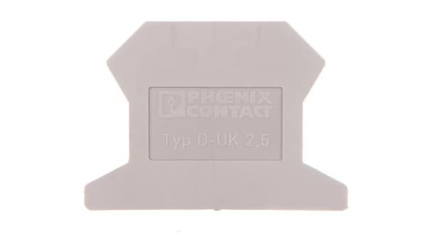 Endevæg 1,5x42,5x30,7mm grå D-UK 2,5 3001022 /50 stk. /