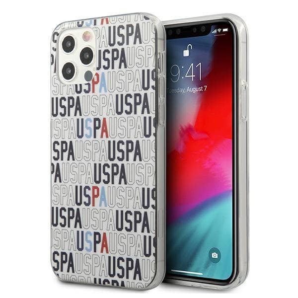US Polo USHCP12LPCUSPA6 iPhone 12 Pro Max 6,7\" vit/white Logo Mania Collection