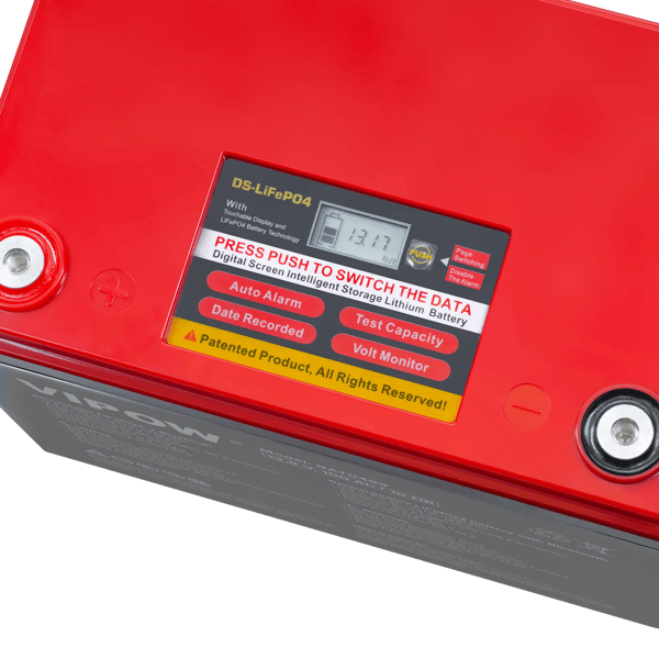 LiFePO4 100Ah Bluetooth-akku.
