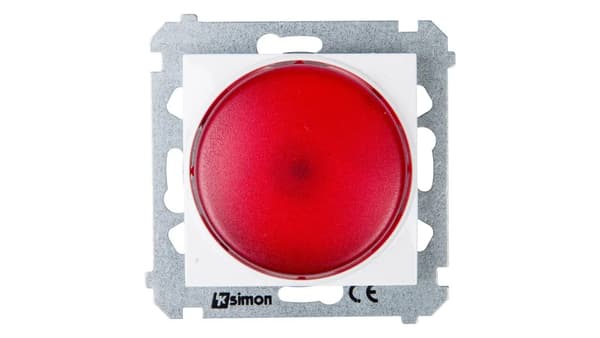 Simon 54 LED-valomajakka punainen valo valkoinen DSS2.01/11