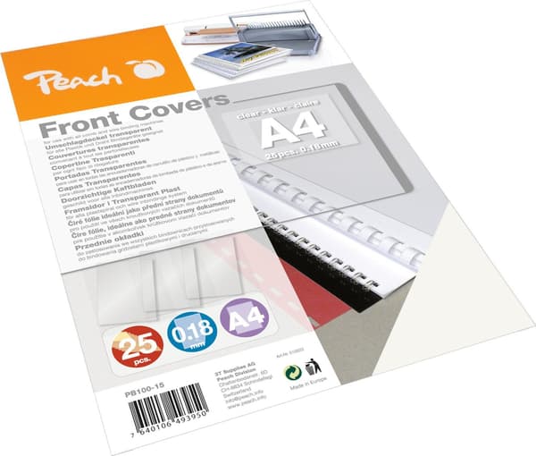 Peach Peach Binding Eckel A4 25 stk. - PB100-15