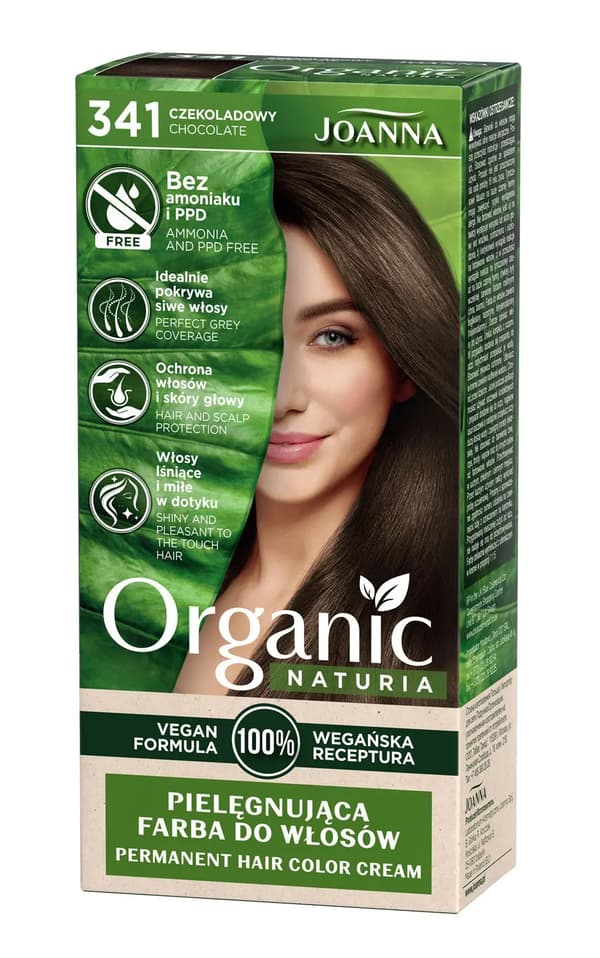 Joanna Naturia Organic -hiusväri nro 341 Suklaa