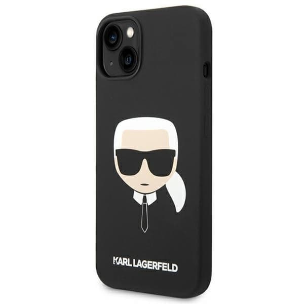 Karl Lagerfeld KLHMP14MSLKHBK iPhone 14 Plus 6.7\" hardcase sort/sort silikone Karl`s Head Magsafe