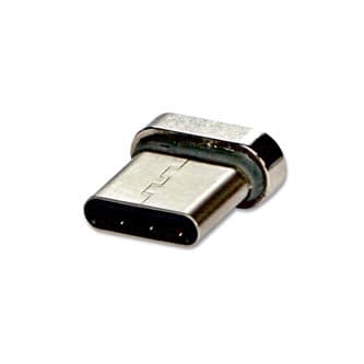 USB (2.0) Reducer, Magnetisk forbindelse-USB C (3.1) M, 0, sølv, reduktion til magnetisk kabel