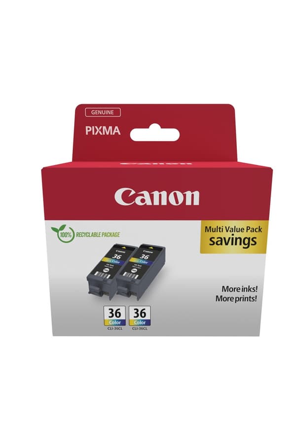 Canon CLI-36 väri kaksoispakkaus