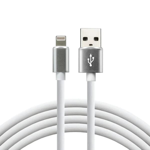 EverActive USB-A USB-kabel - Lightning 1 m Vit (CBS-1IW)