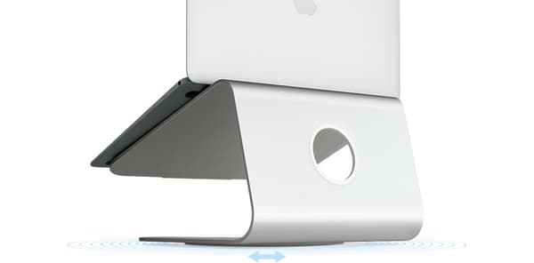 Rain Design mStand360 Laptopstativ, silver med svängbar bas