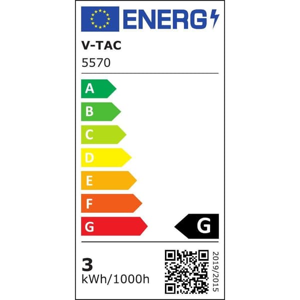 3W LED Trappbelysning V-TAC Vit Rörelsesensor 230V VT-8035 4000K 100lm