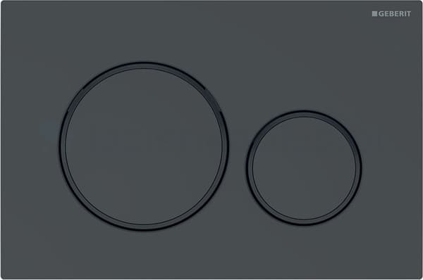 Geberit Sigma 20 skylleknap til toilet mat sort (115882DW1)