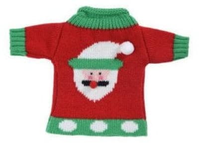 Juldekoration Heminredningskollektion Vinflaskskydd JUL, 26 cm