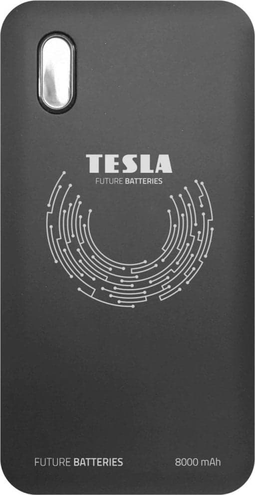 TESLA QI trådløs powerbank (sort)